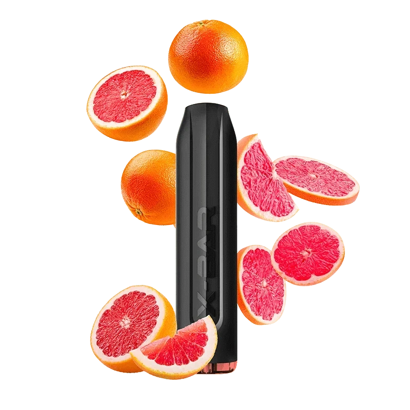 X-Bar 650 Vape Pen, dein kompakter Begleiter mit fruchtigem Grapefruit-Geschmack und starker Batterie für unterwegs genießen.