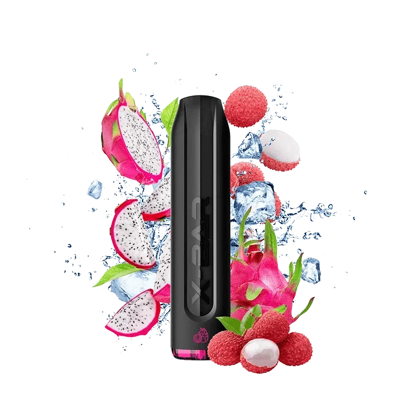 Entdecke den X-Bar 650 Vape Pen mit fruchtiger Drachenfrucht und Eis Aroma, perfekt für unterwegs, von J Well.