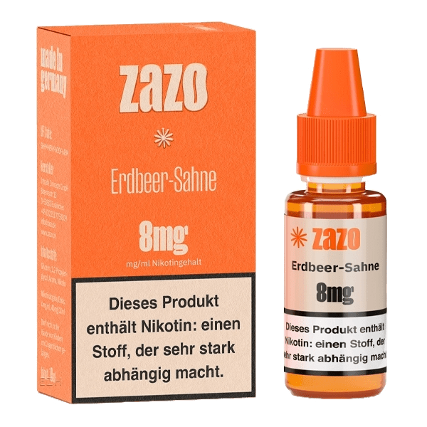 Intrade Concepts Zazo - Strawberry Cream (Erdbeer-Sahne) 0.8% E-Liquid - EAN 4260769634281 - von vape-dealer.de