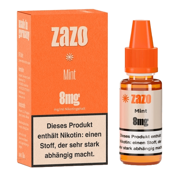 Intrade Concepts Zazo - Mint (Minze) 0.8% E-Liquid - EAN 4260769634557 - von vape-dealer.de
