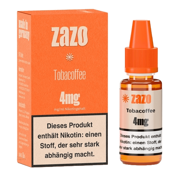 Intrade Concepts Zazo - Tobacoffee (Tabak Kaffee) 0.4% E-Liquid - EAN 4260769634755 - von vape-dealer.de